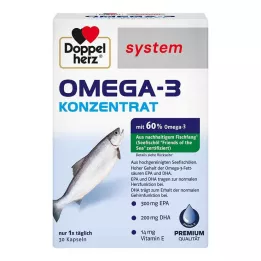 DOPPELHERZ Omega-3 koncentratsystemkapslar, 30 st