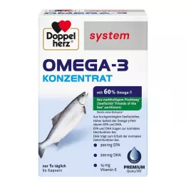 DOPPELHERZ Omega-3 koncentratsystemkapslar, 60 st