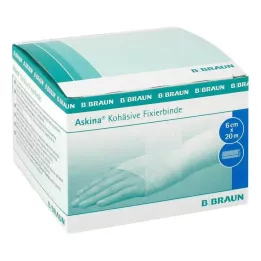 ASKINA Fixeringsbandage sammanhängande 6 cmx20 m, 1 st