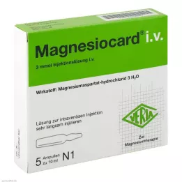 MAGNESIOCARD i.v. Injektionslösning, 5X10 ml