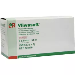VLIWASOFT Nonwoven kompresser 5x5 cm steril 4l., 150 st