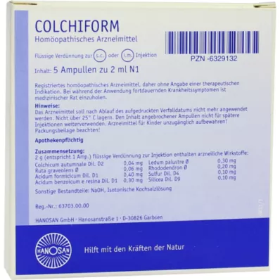 Colchiform ampuller, 5x2 ml