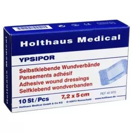 WUNDVERBAND Ypsipor steril 5x7,2 cm, 10 st