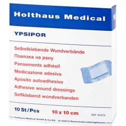 WUNDVERBAND Ypsipor steril 10x10 cm, 10 st