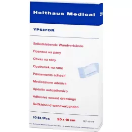 WUNDVERBAND Ypsipor steril 10x20 cm, 10 st