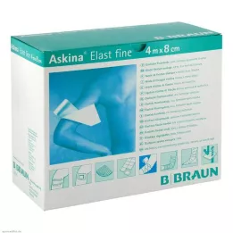 ASKINA Elast Fine Bandage 8 cmx4 m löst, 20 st