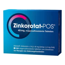 ZINKOROTAT POS magtabletter, 500 st