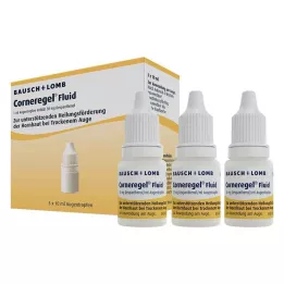 CORNEREGEL Flytande ögondroppar, 3X10 ml