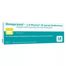 OMEPRAZOL-1A Pharma 20 mg mot halsbränna HKM, 14 st
