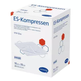 ES-KOMPRESSEN steril 10x10 cm 12-faldig bulkförpackning, 20X5 st