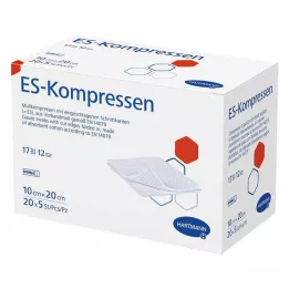 ES-KOMPRESSEN Steril 10x20 cm 12 gånger stort paket, 20x5 st