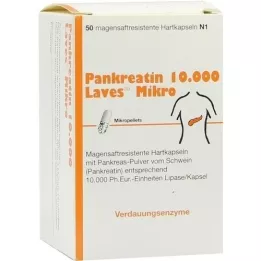 PANKREATIN 10.000 Laves Micro Gastric Saft.Harps., 50 st