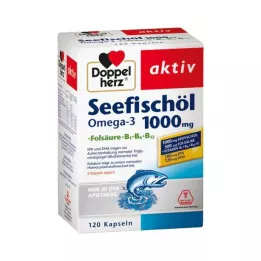 DOPPELHERZ Havsfiskolja Omega-3 1 000 mg+Fols.Caps., 120 st