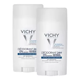VICHY DEO Stick hud lugnande, 2X40 ml