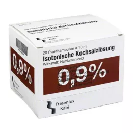 KOCHSALZLÖSUNG 0,9% Pl.Fresenius injektionslösning, 20X10 ml