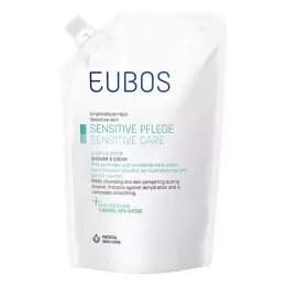 EUBOS SENSITIVE Dusch &amp; Gräddpåfyllningsflaska, 400 ml