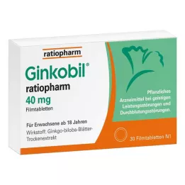 GINKOBIL-ratiopharm 40 mg filmdragerade tabletter, 30 st