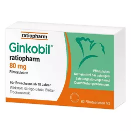 GINKOBIL-ratiopharm 80 mg filmdragerade tabletter, 60 st