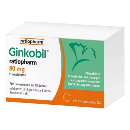 GINKOBIL-ratiopharm 80 mg filmdragerade tabletter, 120 st