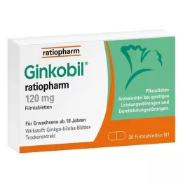GINKOBIL-ratiopharm 120 mg filmdragerade tabletter, 30 st