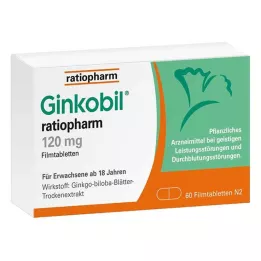 GINKOBIL-ratiopharm 120 mg filmdragerade tabletter, 60 st