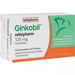 Ginkobil-ratiopharm 120 mg filmbelagda tabletter, 120 st