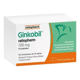 GINKOBIL-ratiopharm 120 mg filmdragerade tabletter, 120 st