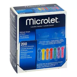 MICROLET Lancetter färgade, 200 st