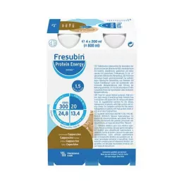 FRESUBIN PROTEIN Energi DRINK Cappuccinodrinkflaska, 4X200 ml