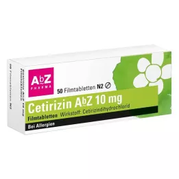 CETIRIZIN AbZ 10 mg filmdragerade tabletter, 50 st
