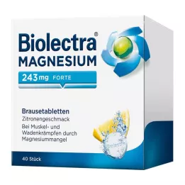 BIOLECTRA Magnesium 243 mg forte Citron Br.-Tabl., 40 st