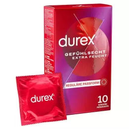DUREX Känner extra fuktiga kondomer, 10 st