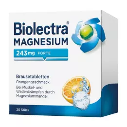BIOLECTRA Magnesium 243 mg forte Orange brustabletter, 20 st