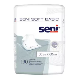 SENI Soft Basic sängskyddsdyna 60x60 cm, 30 st