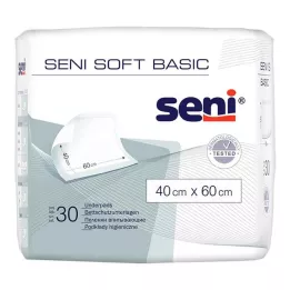 SENI Soft Basic sängskyddsdyna 40x60 cm, 30 st
