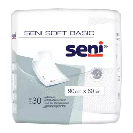 SENI Soft Basic sängskyddsdyna 60x90 cm, 30 st