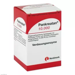 PANKREATAN 10 000 gastroresistenta hårda kapslar, 50 st