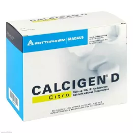 CALCIGEN D Citro 600 mg/400 I.E. tuggtabletter, 200 st