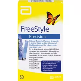 FREESTYLE Precisionsteststickor för blodsocker utan kodning, 50 st