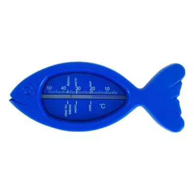 BADETHERMOMETER Fiskblått, 1 st