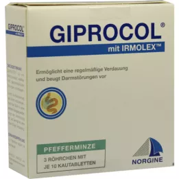 Giprocol Pepparmint tuggbara tabletter, 3x10 st