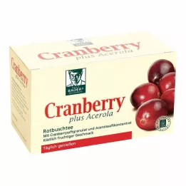 CRANBERRY ACEROLA Baders filterpåsar, 20 st