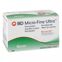 BD MICRO-FINE+ 4 pennstickor 0,23x4 mm, 100 st