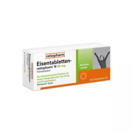 EISENTABLETTEN-ratiopharm N 50 mg filmdragerade tabletter, 50 st