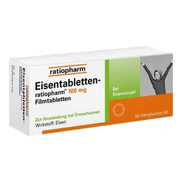 Järntabletter ratiopharm® 100 mg filmdragerade tabletter, 50 st