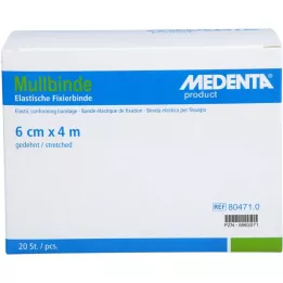 MULLBINDEN resår 6 cmx4 m, 20 st