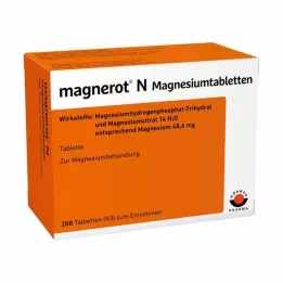 MAGNEROT N Magnesiumtabletter, 200 st