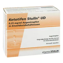 KETOTIFEN Stulln UD Ögondroppar enkeldos pip., 50X0,4 ml