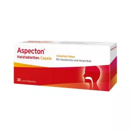 ASPECTON Halstabletter Cassis sugtabletter, 30 st