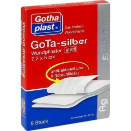 GOTA SILBER Gips 5x7,2 cm steril, 5 st